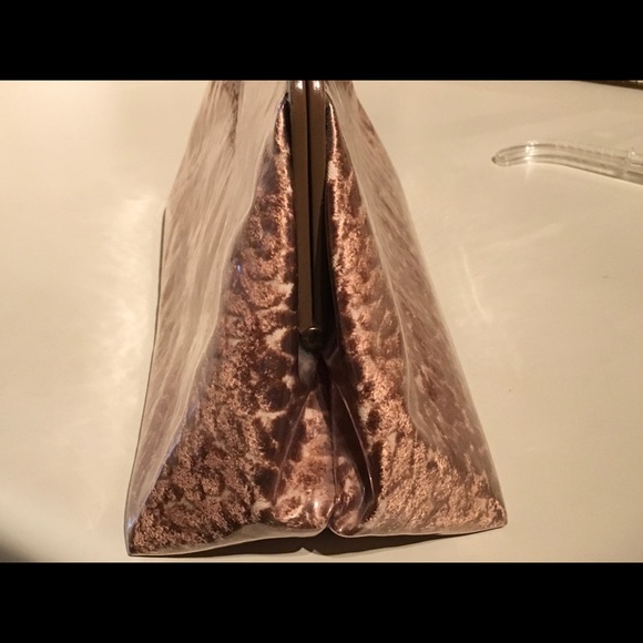 Vintage Antique Chocolate Brown Velvet Purse - Picture 8 of 8